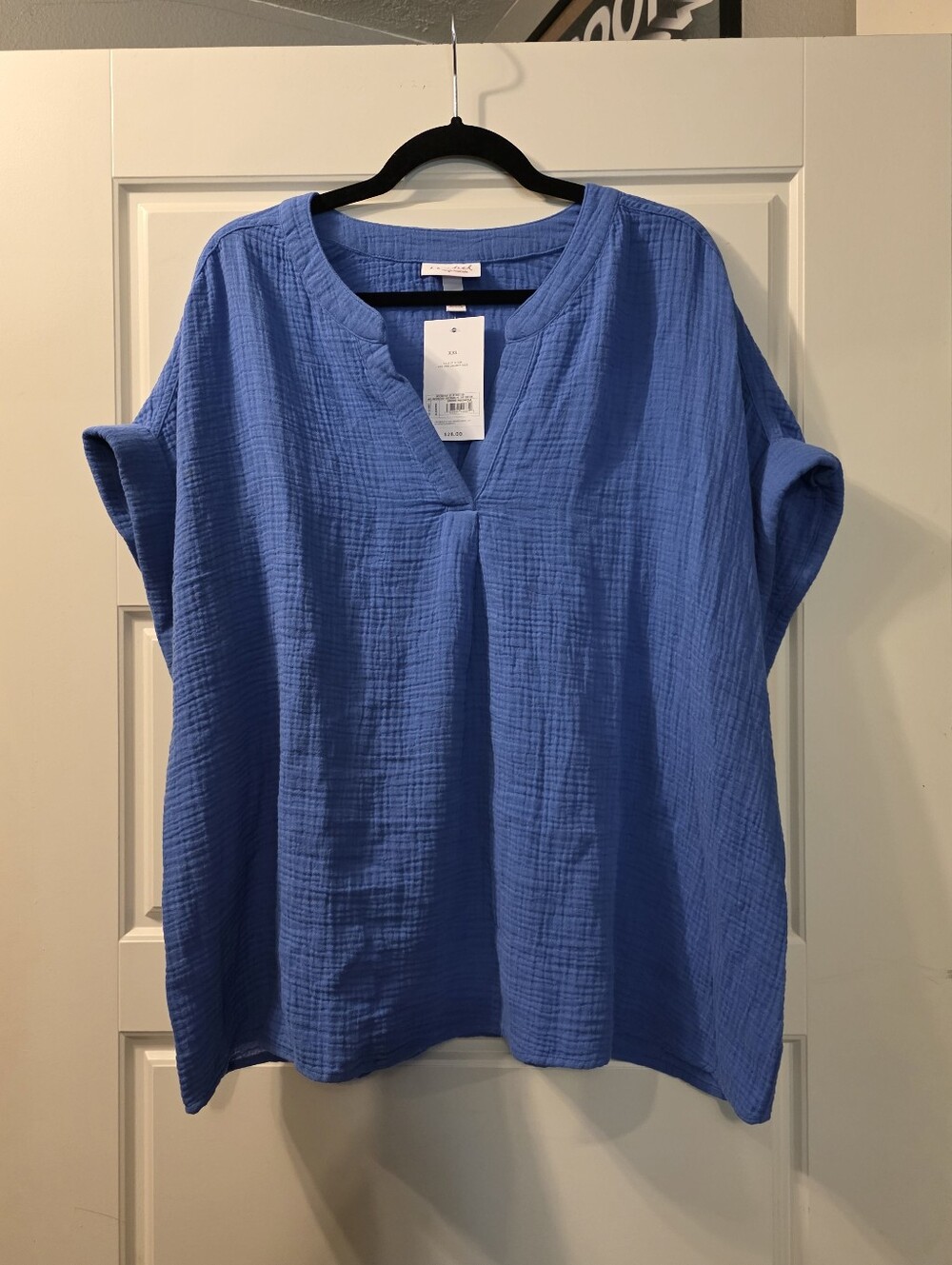 Isabel Maternity Top In Blue - Picture 1 of 4